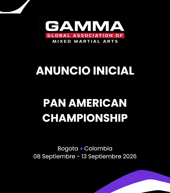 Colombia será sede del Campeonato Panamericano de Artes Marciales Mixtas GAMMA 2026